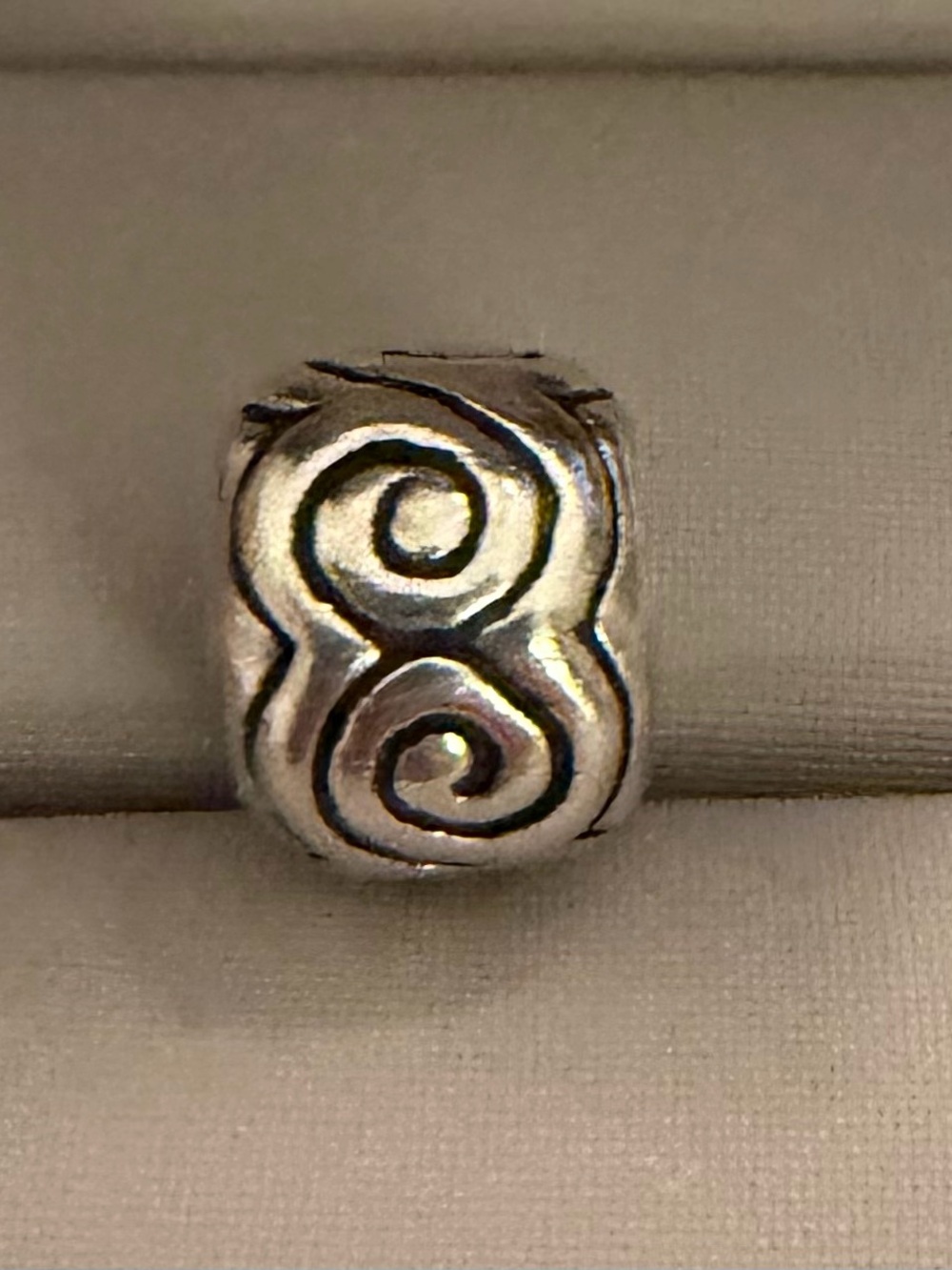 Pandora retired waves and swirls Sterling Silver Swirl Charm